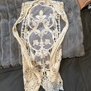 Lace vest layering price